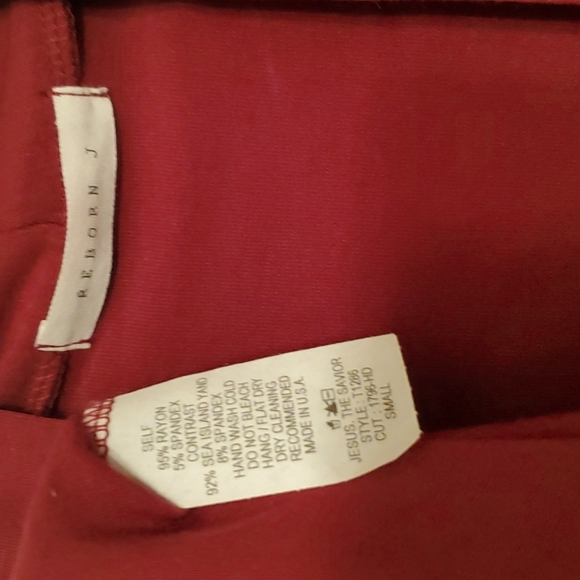 Reborn J Burgundy Cardigan - Picture 4 of 4